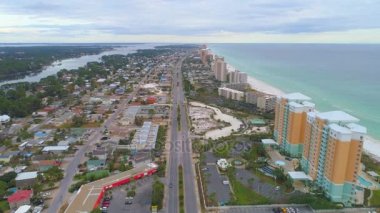 Panama Beach Florida görüntüleri. 4 k sahil tatil