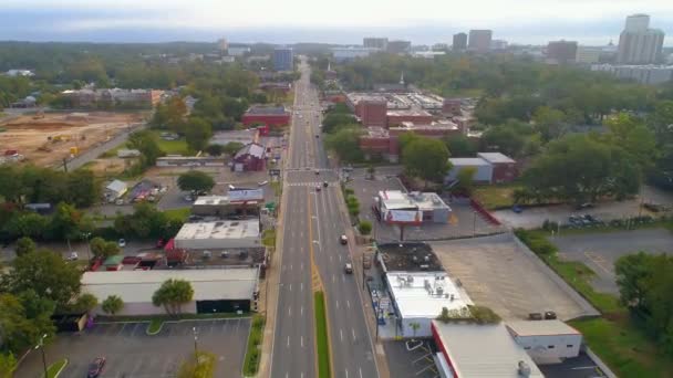 塔拉哈西佛罗里达州西田纳西街4K 天桥的空中影像 — 图库视频影像