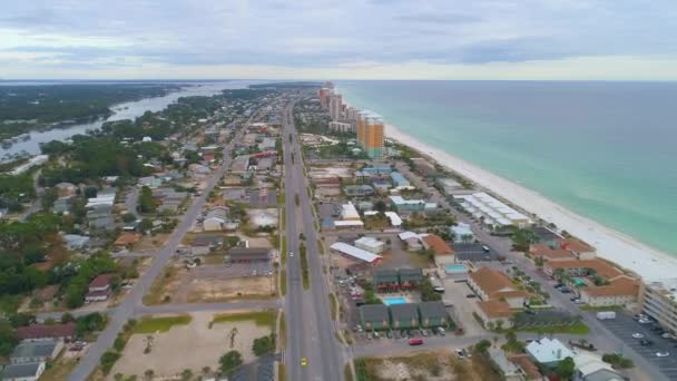 Filmagem Praia Panamá Flórida Beira Mar Resorts — Vídeo de Stock