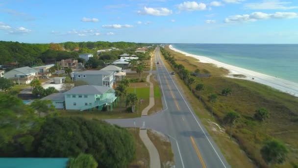 Luchtfoto Tour Mexico Beach Golf Florida — Stockvideo