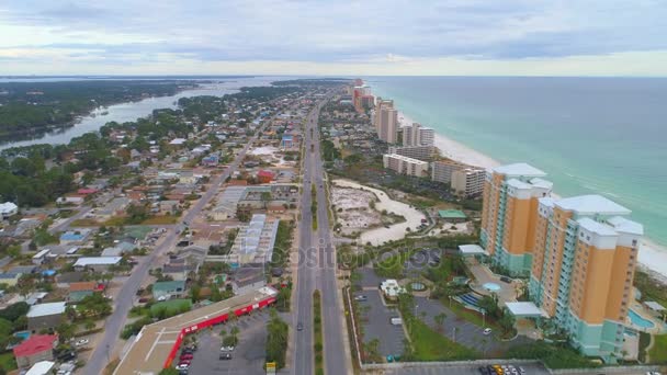 Aufnahmen Vom Panama Beach Florida Strandresorts — Stockvideo