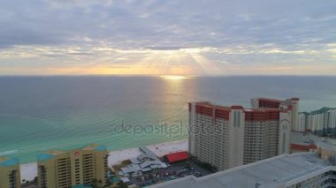 Panama Beach Florida görüntüleri. 4 k sahil tatil