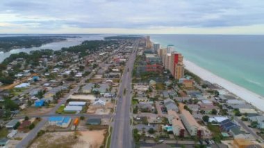 Panama City Beach Florida hava dron görüntüleri  