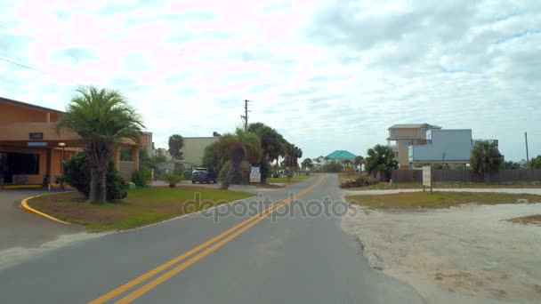 Passeio Aéreo Praia George Island Florida — Vídeo de Stock