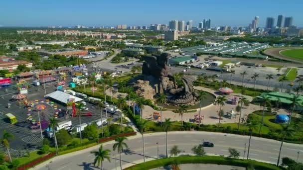 Luchtfoto video van hallandale florida — Stockvideo