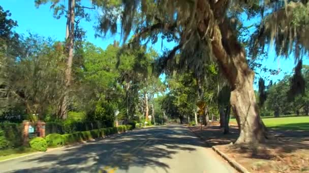 Grond Van Historische Wijk Tallahassee Usa Resolutie Beeldmateriaal — Stockvideo