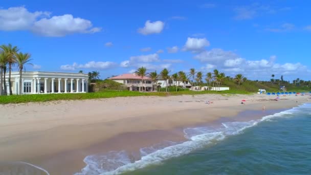 Повітряний пляж Міямі FL — стокове відео