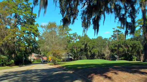 Filmagem Estoque Movimento Casas Históricas Tallahassee — Vídeo de Stock