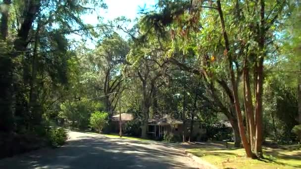 Condução através de Boston bairro residencial 4k — Vídeo de Stock