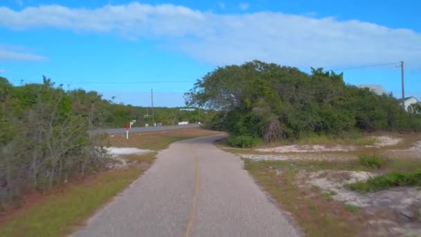 Passeio Aéreo Praia George Island Florida — Vídeo de Stock