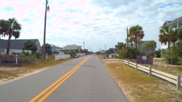 Antenowe Tour Beach Florydzie George Island — Wideo stockowe
