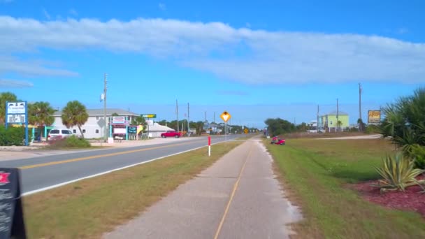 Visite Aérienne Plage Sur Île George Floride — Video