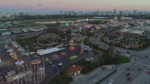 Passeio Aéreo Gulfstream Park 2017 Broward Fair — Vídeo de Stock