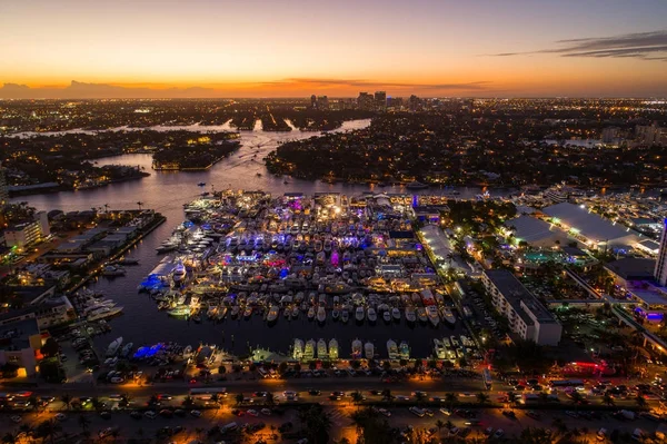 Fort lauderdale csónak Térkép — Stock Fotó