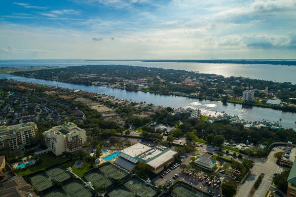 Kustnära bostadsområde Tampa Bay Fl — Stockfoto