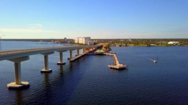 Hava stok görüntüleri kum noktası Park Titusville Fl 4k 24p