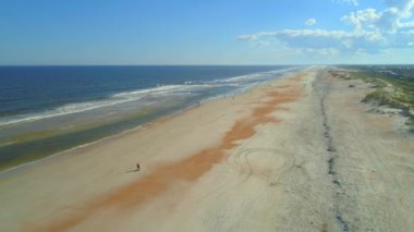 Plaj sörf St Augustine Beach Florida ABD 4k 24p