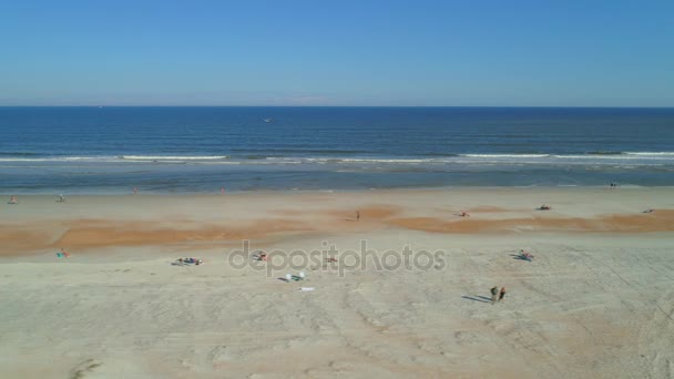 Oldalsó Légi Augustine Beach — Stock videók