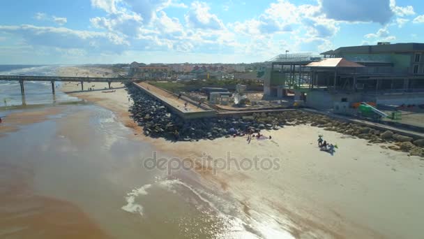 Escénica Playa Augustine Florida Diciembre — Vídeo de stock