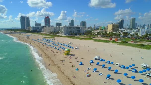 Drone Miami Beach 24P — Wideo stockowe