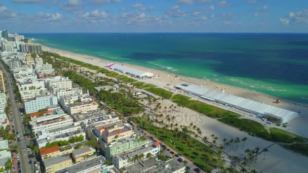 Ustanawiającego Strzał Miami Beach Florydzie 24P — Wideo stockowe