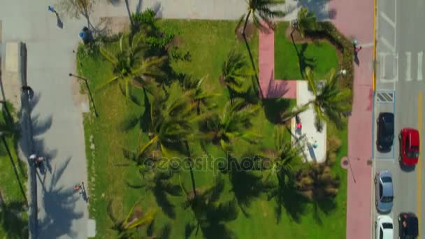 Miami Beach Ocean Drive vol aérien direct 4k 24p 