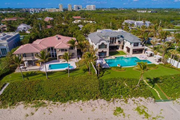 Luxe waterfront vastgoed herenhuizen Boynton Beach Fl — Stockfoto