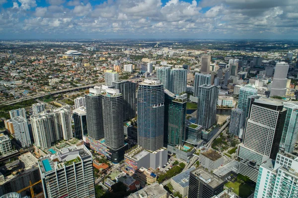 Letecké centrum města Brickell — Stock fotografie