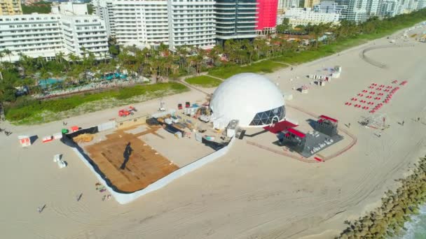 2017 Miami Beach Art Basel Visa Händelser Sanden — Stockvideo