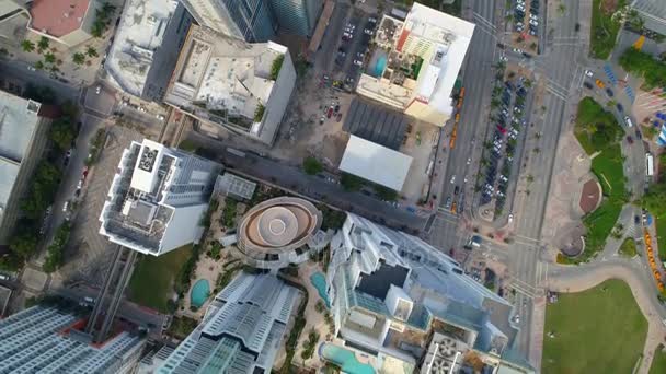 空中都市のオーバーヘッドは ドローン映像を撮影 — ストック動画