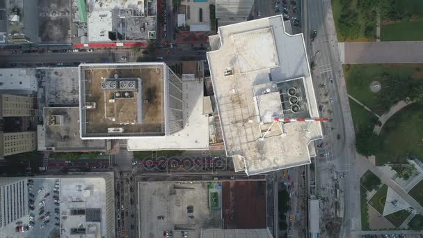 迈阿密市中心的空中天桥屋顶高层建筑 — 图库视频影像