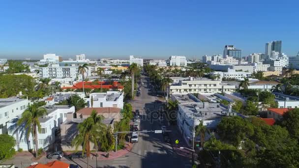 Luchtfoto Wijk Van Miami Beach — Stockvideo