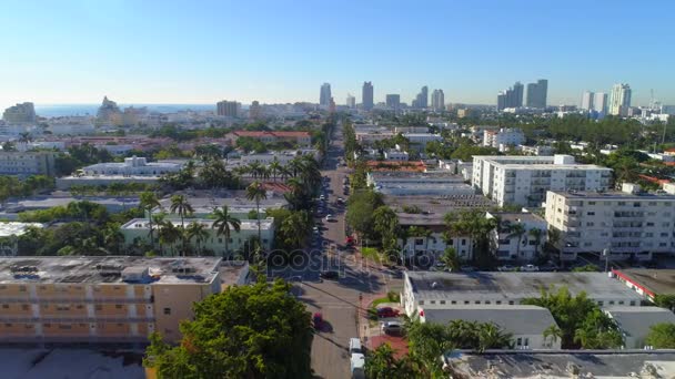 Antennenvideo Miami Beach Apartments Zum Verkauf Und Zur Vermietung Von — Stockvideo