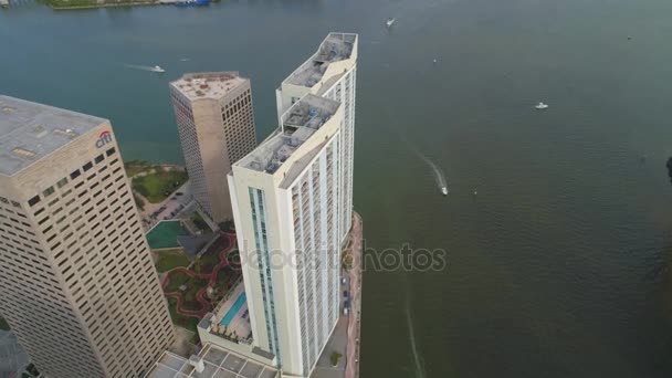 Aerial Video One Miami Condominium — Stock Video