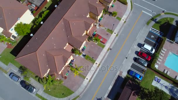 Drone Commercial Vidéo Quartier Résidentiel Survol — Video