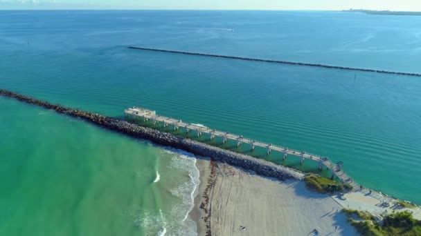 迈阿密海滩南普安特公园码头 — 图库视频影像