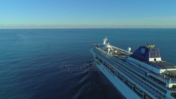 Norwegian Sky Miami Saída Tour Vídeo Aéreo — Vídeo de Stock