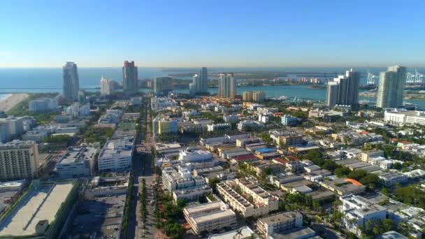 Populaire Toeristische Reisbestemming Miami Beach — Stockvideo