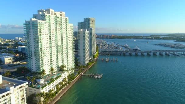 Komercyjnych Akcji Wideo Miami Beach Florydzie 24P — Wideo stockowe