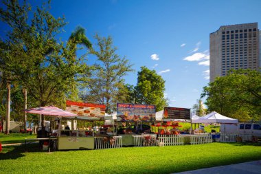 Olay Downtown Miami Bayfront Park yeni yıl celebra yemek tedarik