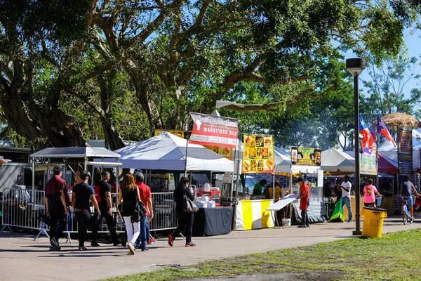 Bayfront Park Sylwester party food catering dostawców — Zdjęcie stockowe