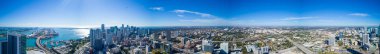 Hava panorama Downtown Miami logo kaldırıldı