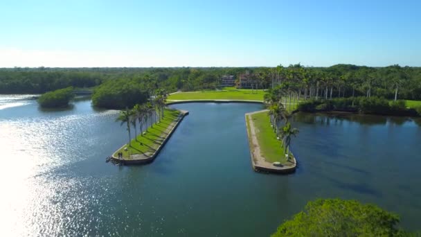 Drone Vanuit Lucht Video Deering Estate Miami 24P — Stockvideo