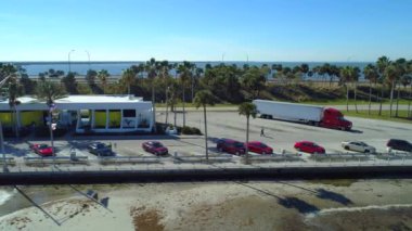 Hava video Manatee İlçesi piknik alanı Tampa Bay Florida 4k