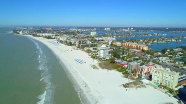 St Pete Beach Florida ABD 4k hava dron tur 24p