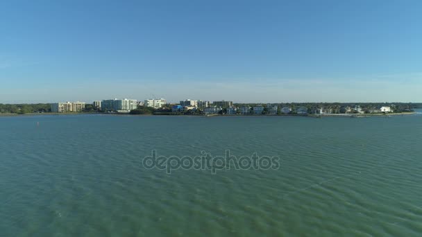 Casas Vídeo Aéreas Belleview Island Belleair Florida — Vídeo de Stock