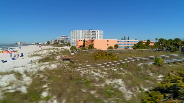 Luchtfoto Video Openbaren Pete Beach Petersburg Florida — Stockvideo