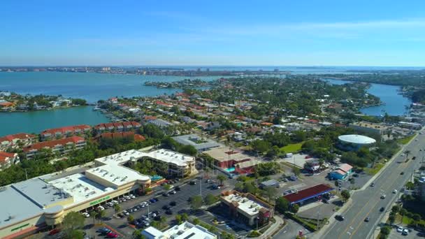 Aerial Video Scenic Pete Beach — Stock Video