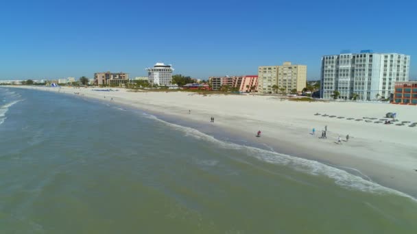 Повітряні Відео Pete Пляж Петербург Флорида 24P — стокове відео