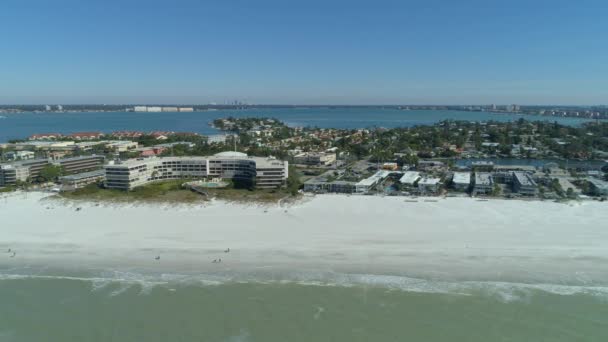 Letecké Video Západního Pobřeží Florida Petersburg Beach — Stock video